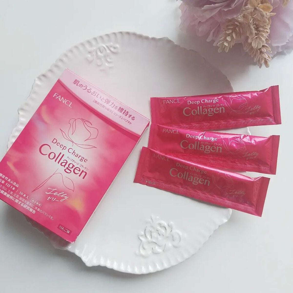 ディープチャージ コラーゲン スティックゼリー/ファンケル/美容サプリメントを使ったクチコミ(1枚目)