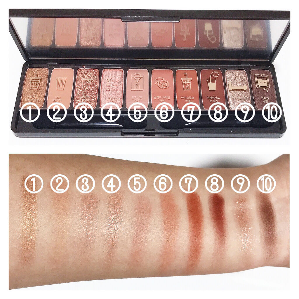 プレイカラー アイシャドウ/ETUDE/アイシャドウパレットを使ったクチコミ（2枚目）