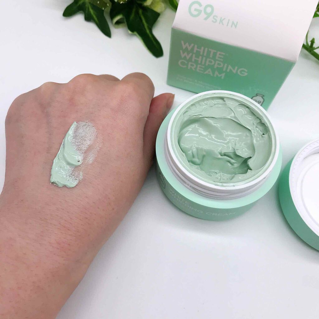 WHITE WHIPPING CREAM(ウユクリーム) ミントグリーン/G9SKIN/化粧下地を使ったクチコミ（2枚目）