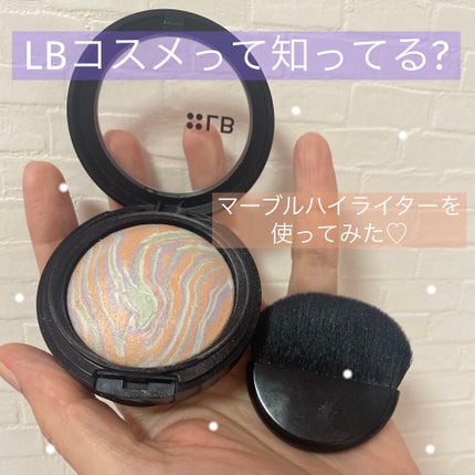 マーブルハイライター/LB/パウダーチークを使ったクチコミ(1枚目)