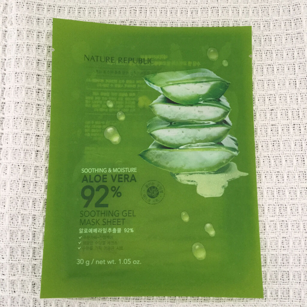 スージングジェルマスクシート/ネイチャーリパブリック/シートマスク・パックを使ったクチコミ（2枚目）