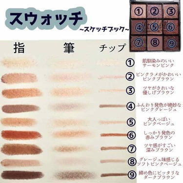 UR GLAM　BLOOMING EYE COLOR PALETTE/U R GLAM/パウダーアイシャドウを使ったクチコミ（2枚目）