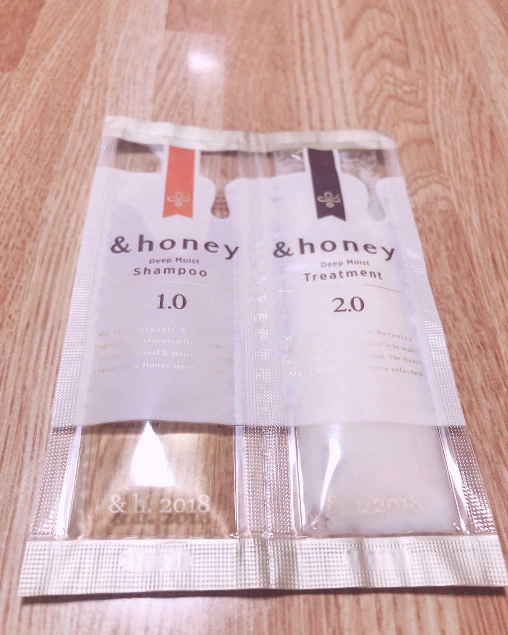 ディープモイスト シャンプー1.0／ヘアトリートメント2.0/&honey/市販シャンプーを使ったクチコミ（1枚目）