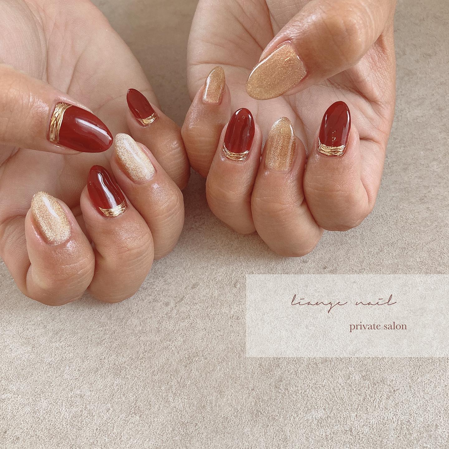 #リアンジェネイル,#柏ネイル,#ネイル,#ニュアンスネイル,#大人ニュアンスネイル,#秋ネイル,#冬ネイル,#ミラーネイル,#マグネットネイルのネイルデザイン