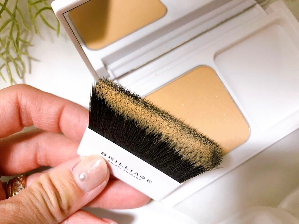 パウダリーファンデーション ソフトシャイニー/ブリリアージュ/パウダーファンデーションを使ったクチコミ(3枚目)