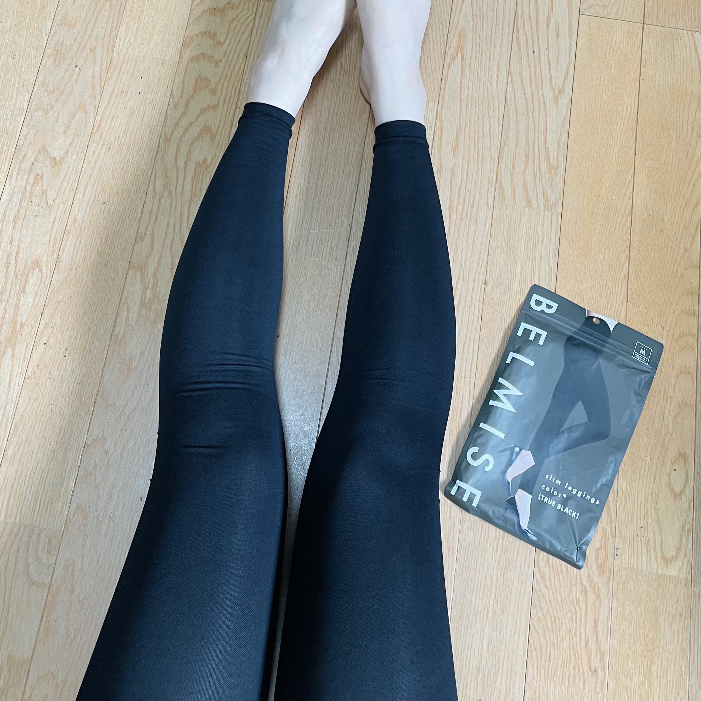 スリムレギンス color+/BELMISE/着圧ソックス・レギンスを使ったクチコミ（3枚目）