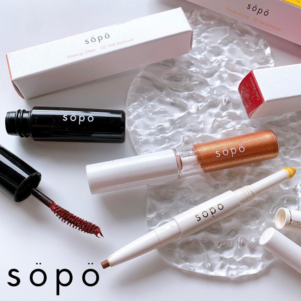 カラーマスカラ/sopo/マスカラを使ったクチコミ(1枚目)