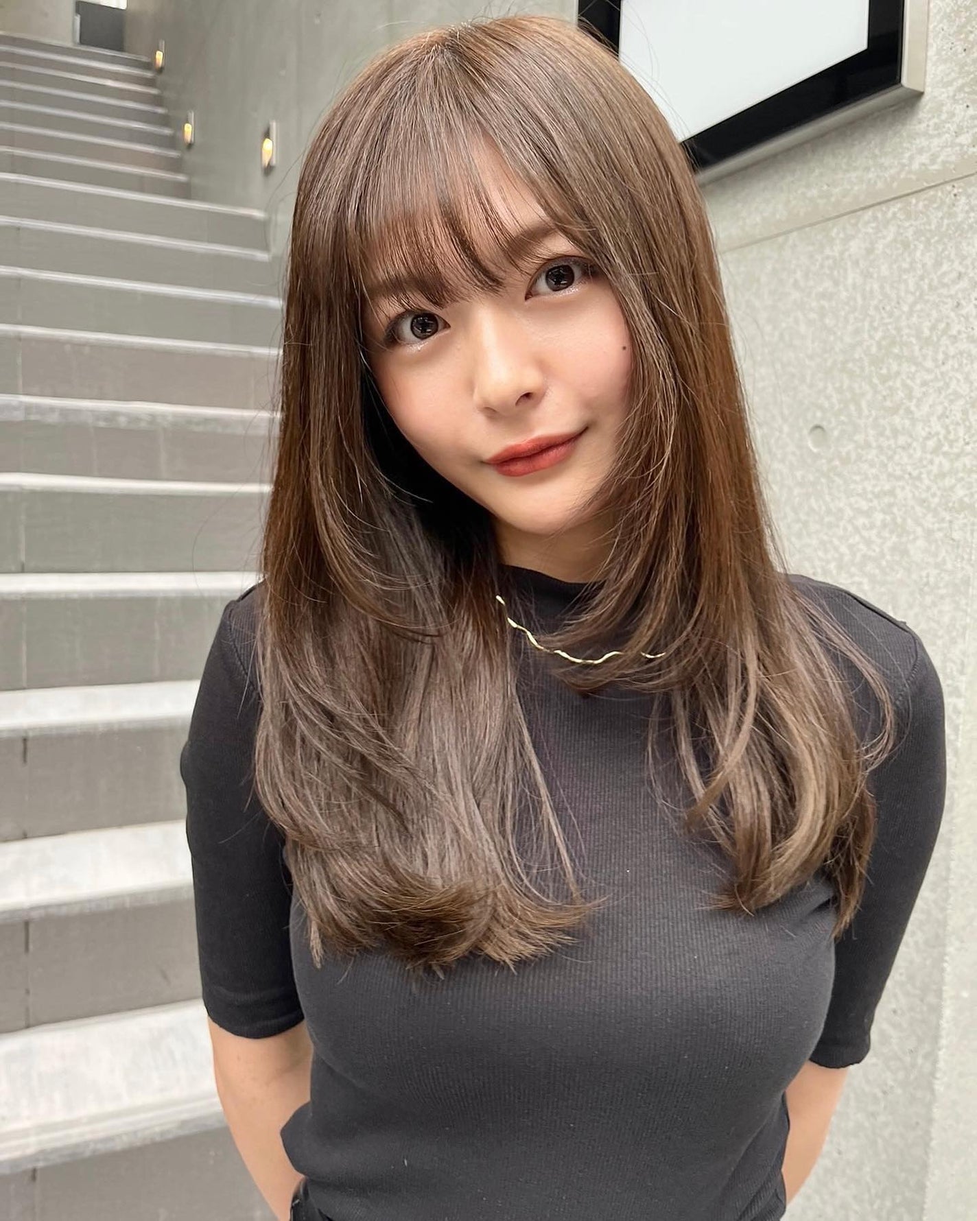 HARUNA on LIPS 「.大人なナチュラルヘア✨.韓国っぽく🌟ワンカールでやりすぎない..」(5枚目)