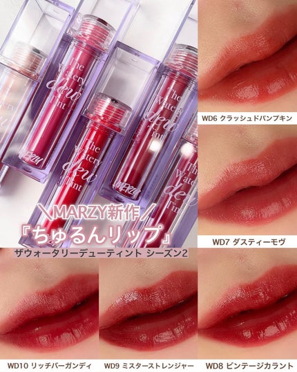 ザ ウォータリーデューティント/MERZY/リップティントを使ったクチコミ(1枚目)