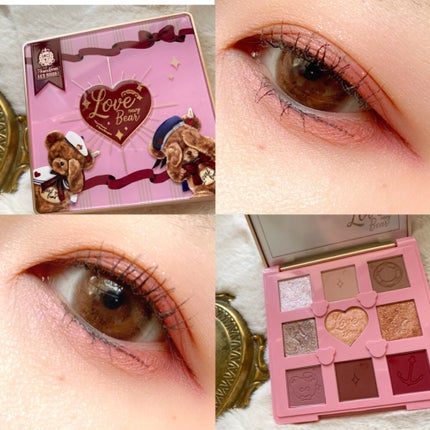 Love Bear 9色 アイシャドウパレット/FlowerKnows/アイシャドウパレットを使ったクチコミ(1枚目)