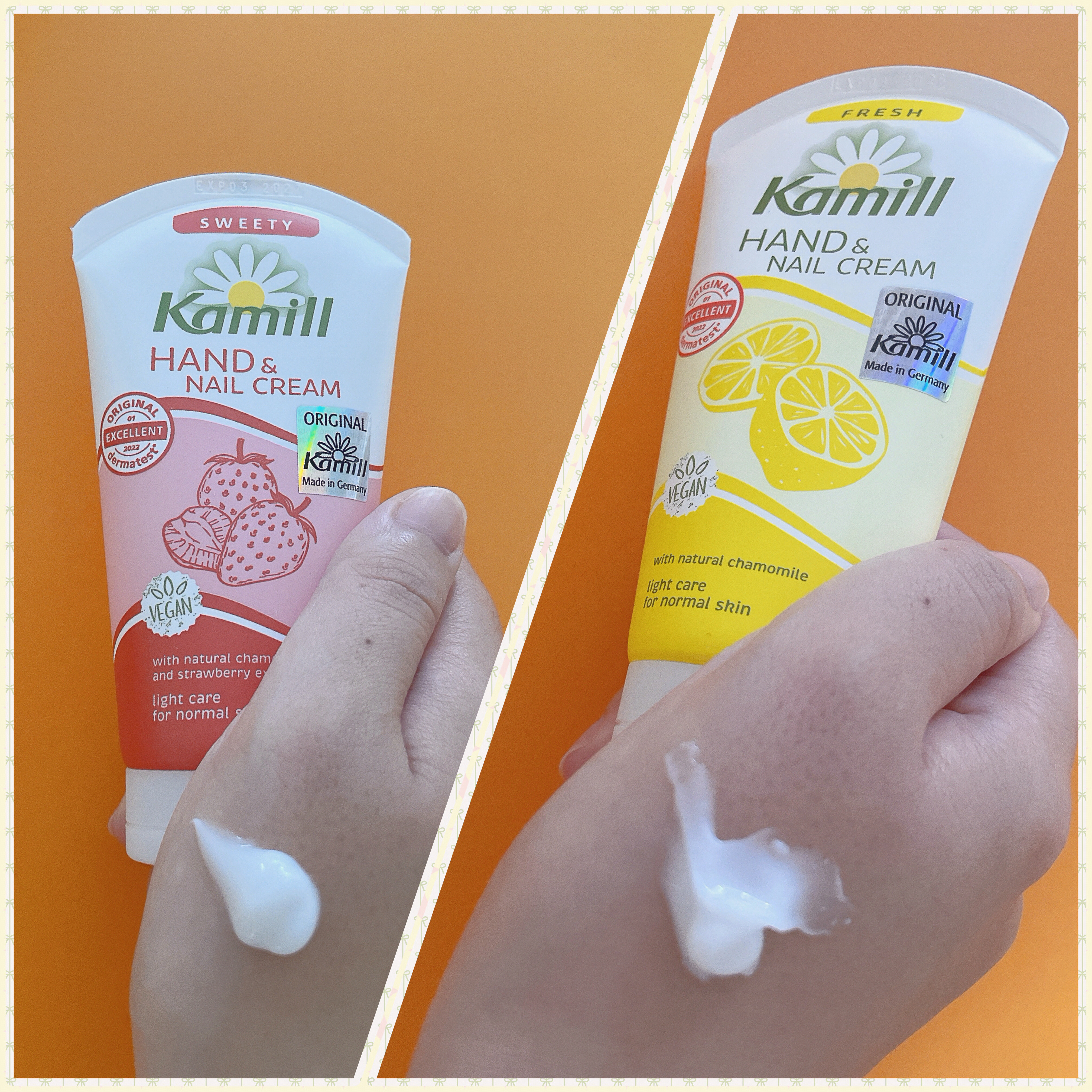ハンド＆ネイルクリーム  スウィーティー 3OML ミニ/カミール/ハンドクリームを使ったクチコミ（3枚目）
