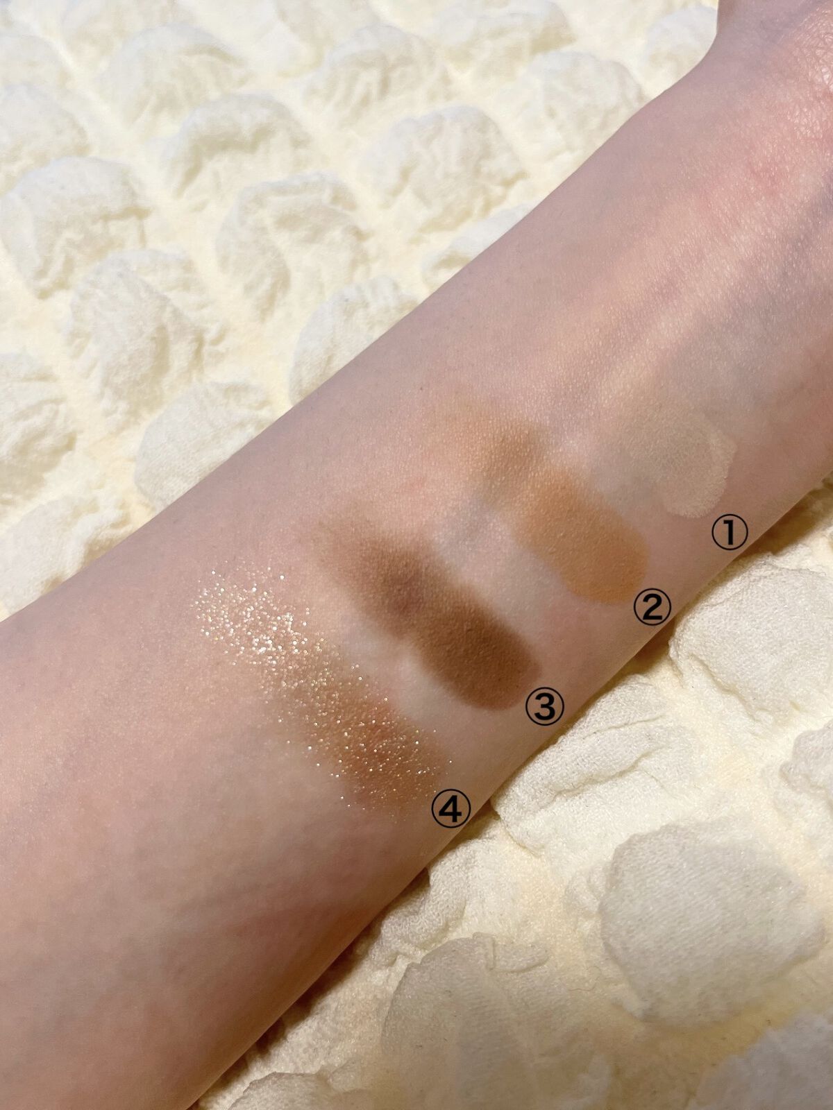 NEW NUDE スキンカラーパレット F10 ミルク杏/Joocyee/アイシャドウパレットを使ったクチコミ（2枚目）