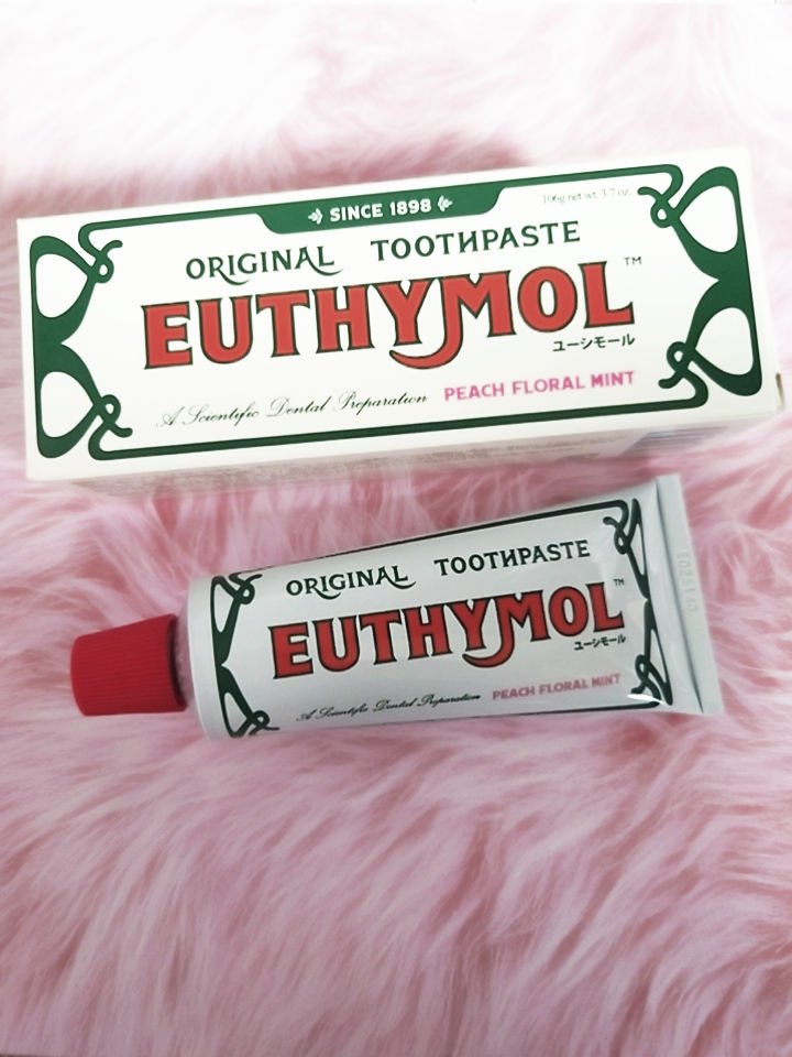 オリジナル歯磨き粉 PEACH FLORAL MINT/EUTHYMOL/歯磨き粉を使ったクチコミ（1枚目）