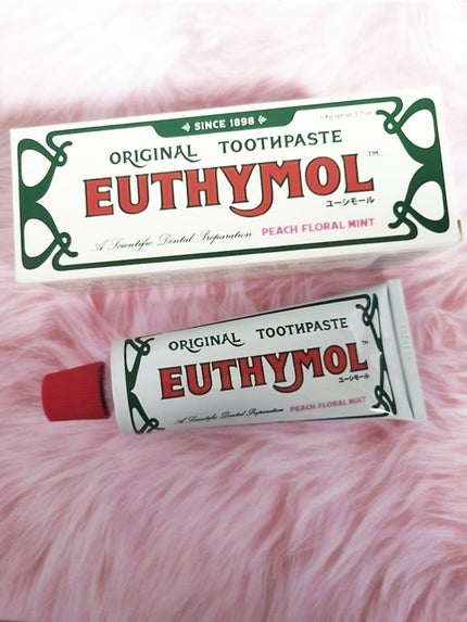オリジナル歯磨き粉 PEACH FLORAL MINT/EUTHYMOL/歯磨き粉を使ったクチコミ(1枚目)