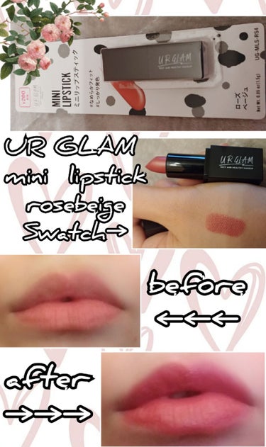 UR GLAM     MINI LIPSTICK/U R GLAM/口紅を使ったクチコミ（1枚目）