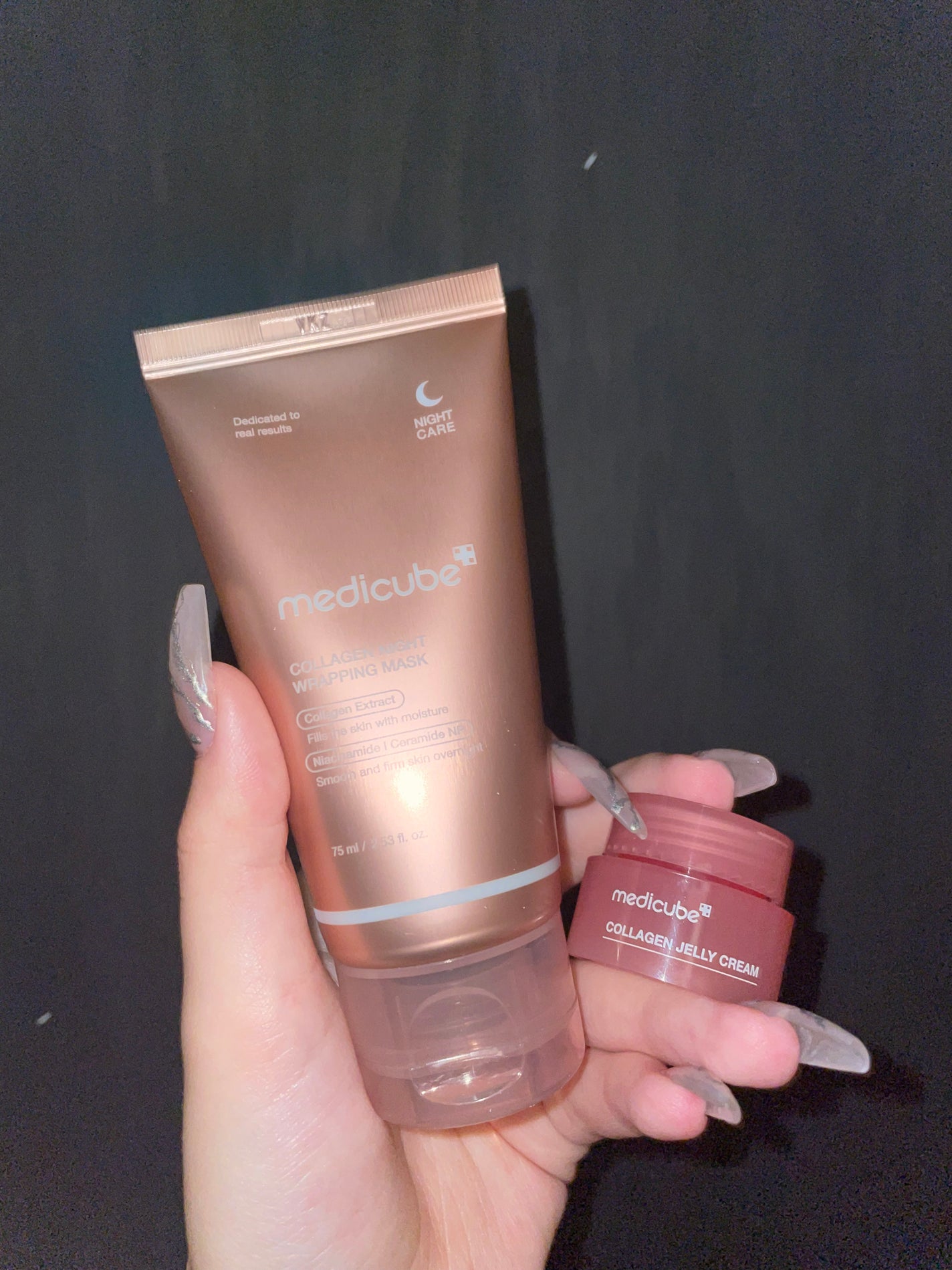 コラーゲンナイトラッピングマスク/MEDICUBE/洗い流すパック・マスクを使ったクチコミ(1枚目)