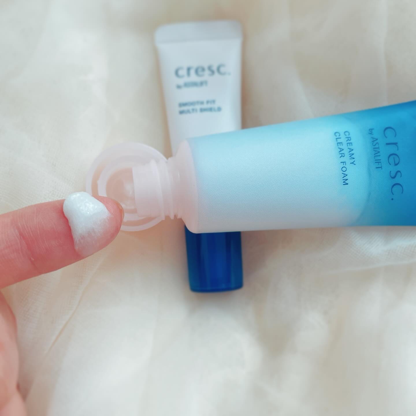 スムースフィット マルチシールド/cresc. by ASTALIFT/化粧下地を使ったクチコミ（3枚目）