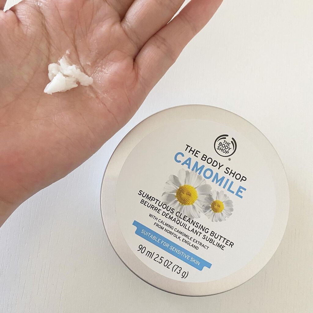 カモマイル サンプチュアス クレンジングバター/THE BODY SHOP/クレンジングバームを使ったクチコミ（3枚目）
