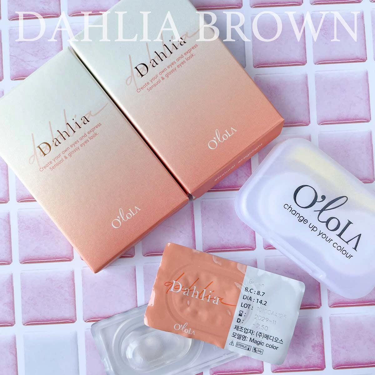 ダリアブラウンマンスリー (DAHLIA BROWN monthly)/OLOLA/1ヶ月(1MONTH)カラコンを使ったクチコミ(5枚目)
