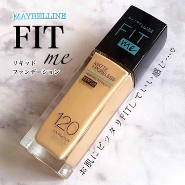 フィットミー リキッドファンデーション R/MAYBELLINE NEW YORK/リキッドファンデーションを使ったクチコミ（1枚目）