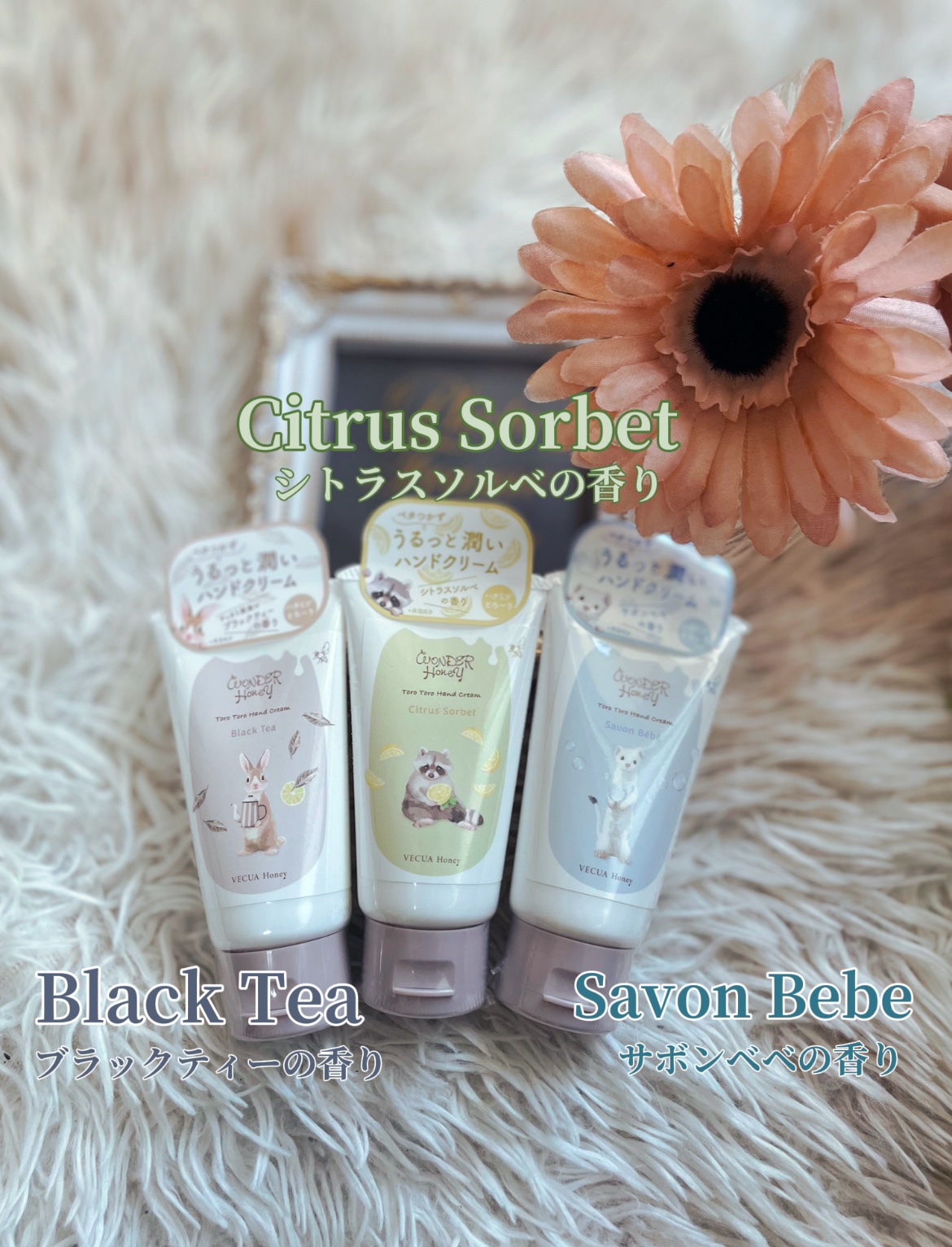 ワンダーハニー とろとろハンドクリーム サボンべべ/VECUA Honey/ハンドクリームを使ったクチコミ（2枚目）