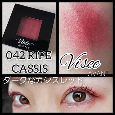 ヴィセ アヴァン シングルアイカラー 042 RIPE CASSIS/Visée/シングルアイシャドウを使ったクチコミ（1枚目）