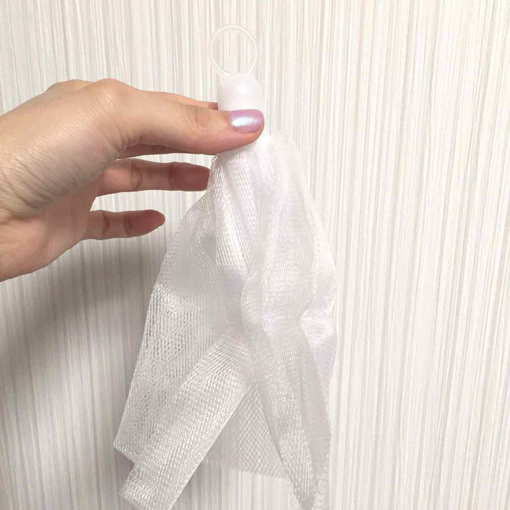 洗顔用泡立てネット/無印良品/その他スキンケアグッズを使ったクチコミ(2枚目)