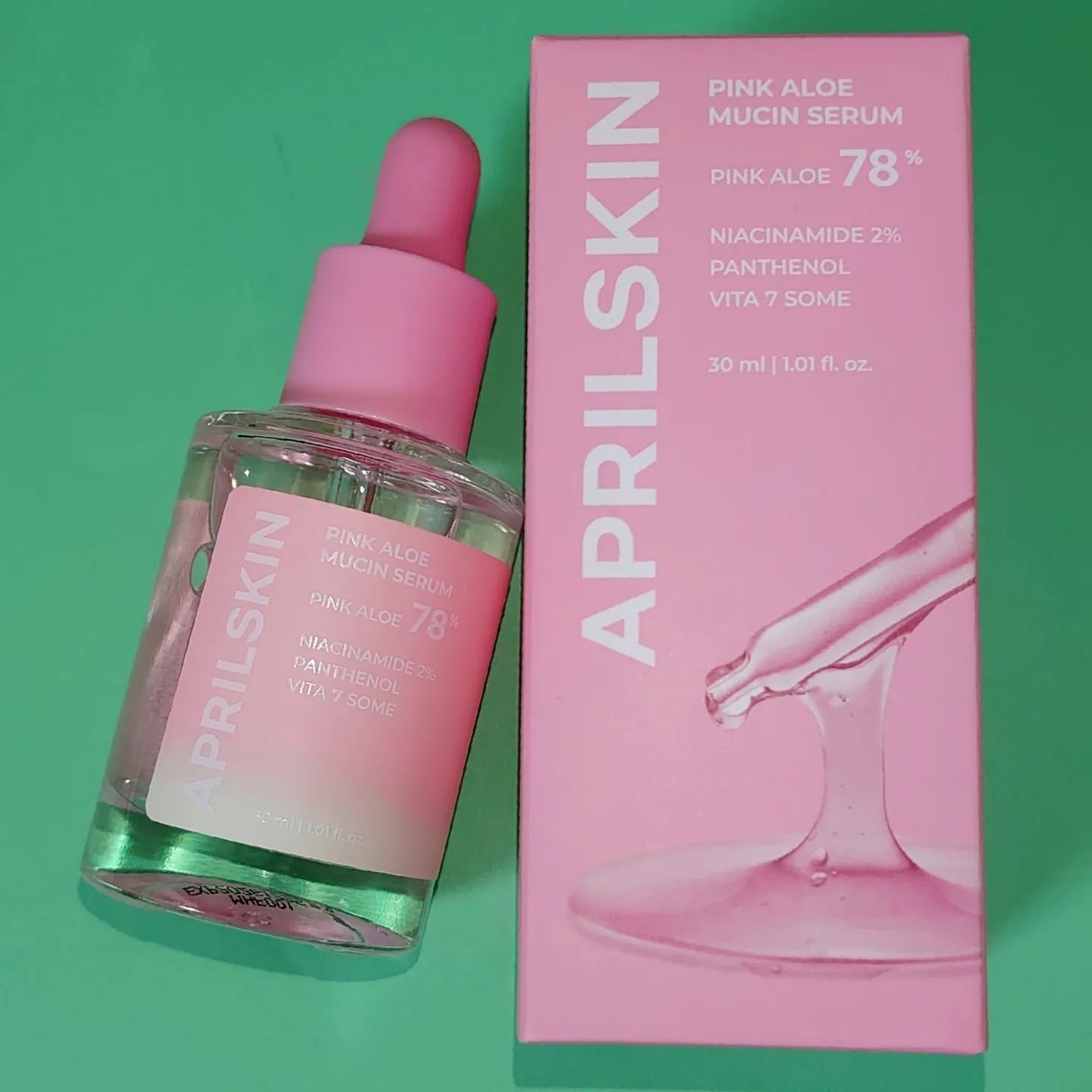 ピンクアロエムチンセラム/APRILSKIN/美容液を使ったクチコミ（1枚目）