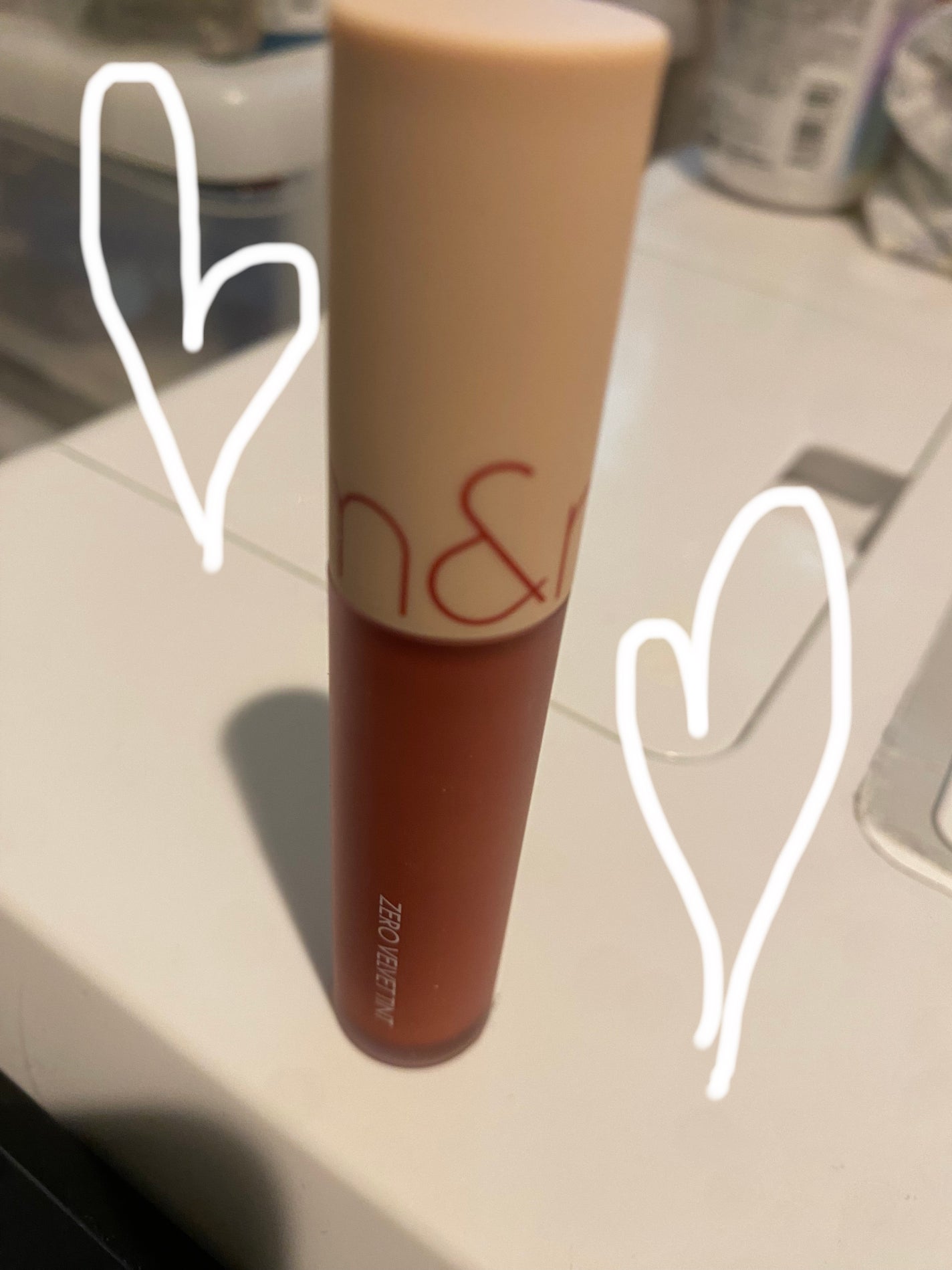 ゼロベルベットティント/rom&nd/リップティントを使ったクチコミ(1枚目)