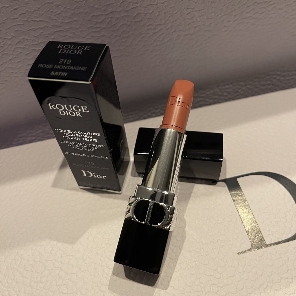 ルージュ ディオール 219 ローズ モンテーニュ サテン（生産終了）/Dior/口紅を使ったクチコミ（1枚目）
