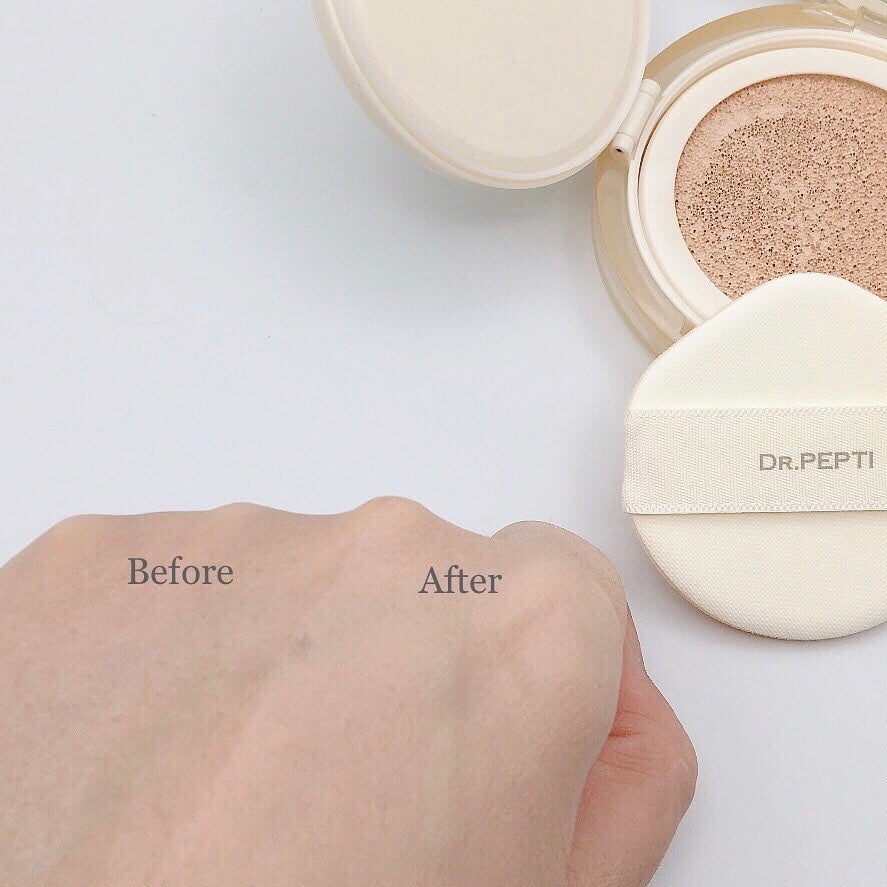 センテラリリーフカバークッション/DR.PEPTI/クッションファンデーションを使ったクチコミ(4枚目)