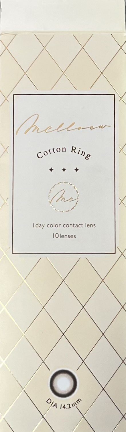 melloew 1day コットンリング/melloew/ワンデー（１DAY）カラコンを使ったクチコミ（3枚目）