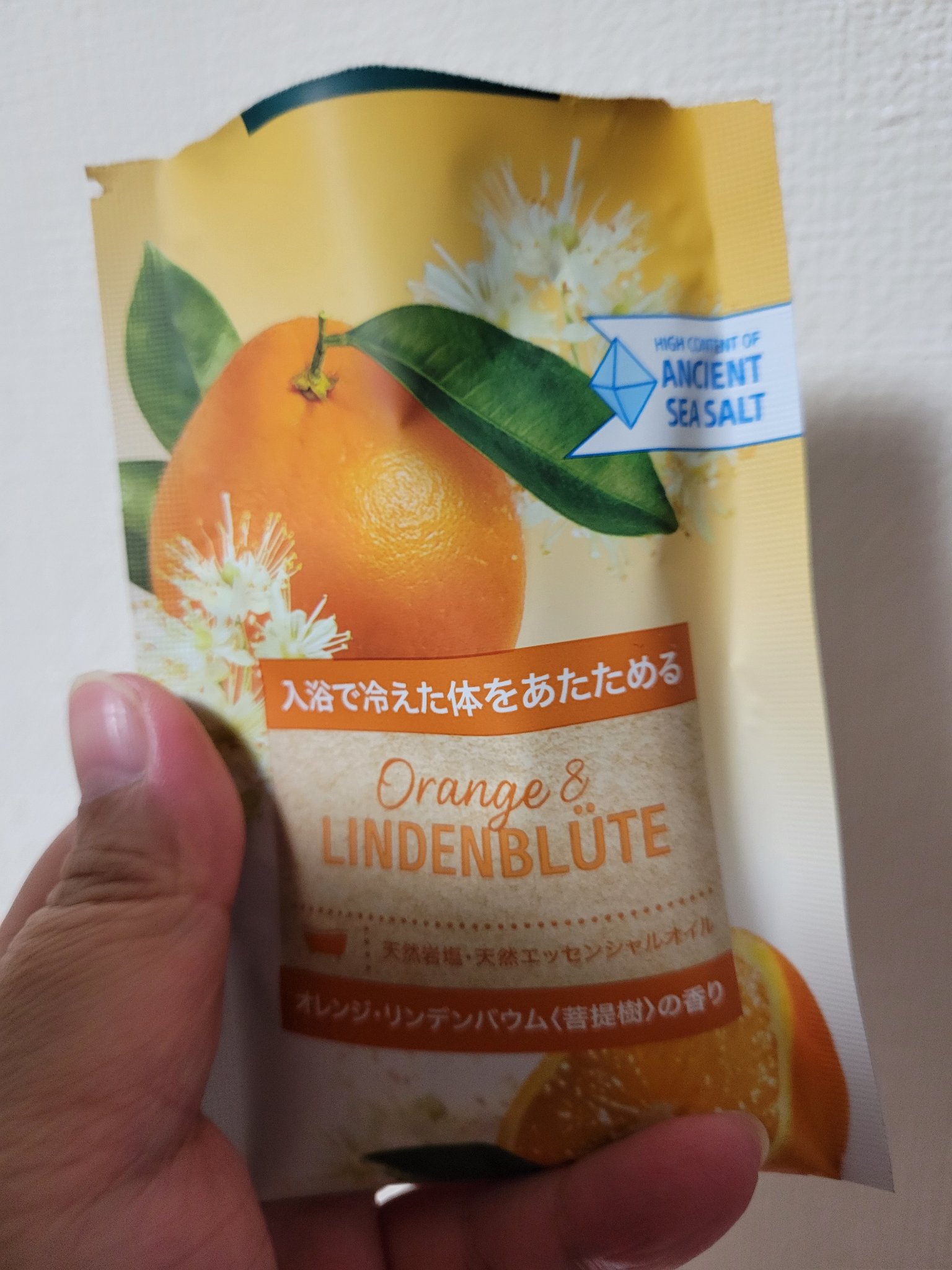 クナイプ バスソルト オレンジ・リンデンバウム<菩提樹>の香り/クナイプ/無機塩系入浴剤を使ったクチコミ（1枚目）