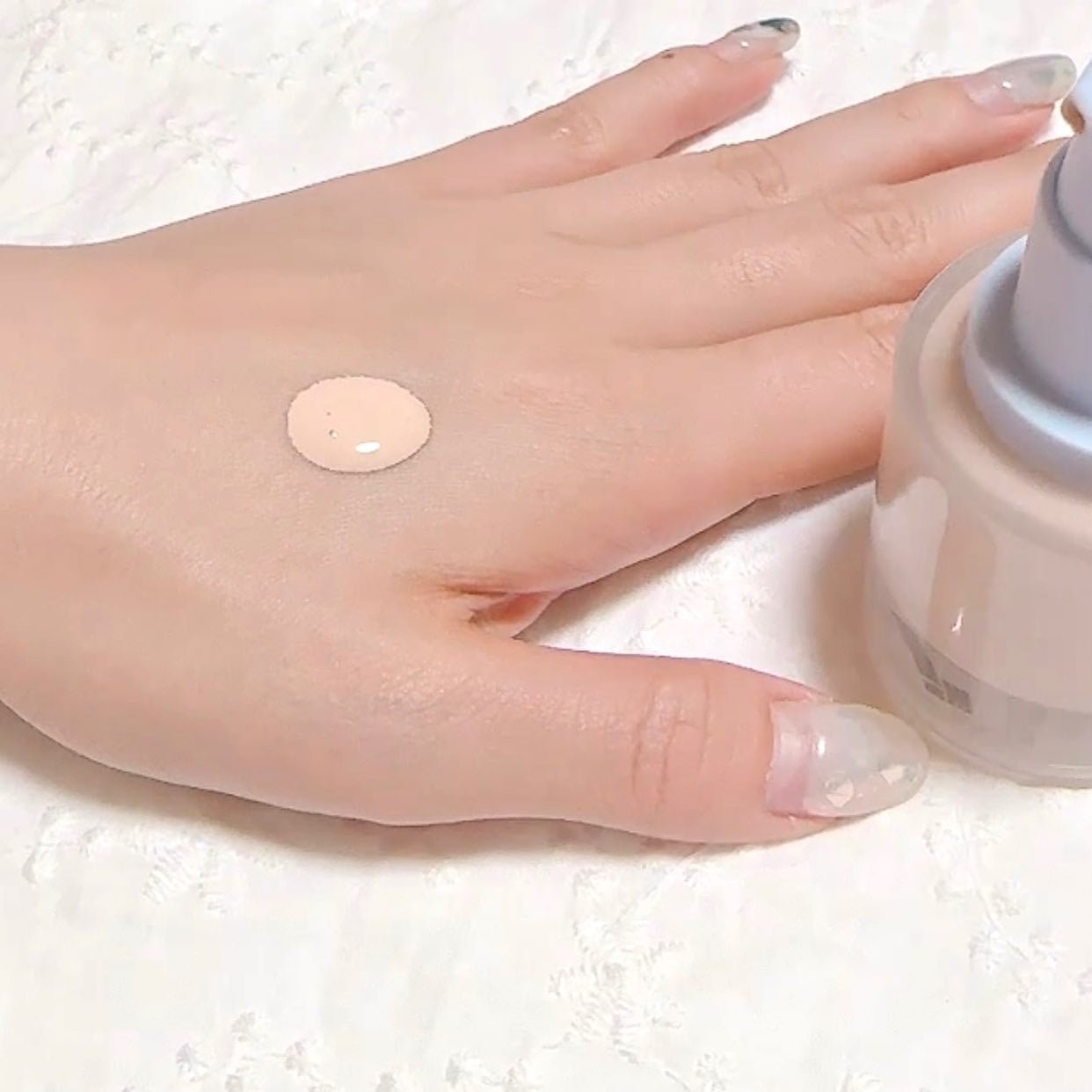 フィーファンデーションガラス/fwee/リキッドファンデーションを使ったクチコミ(5枚目)