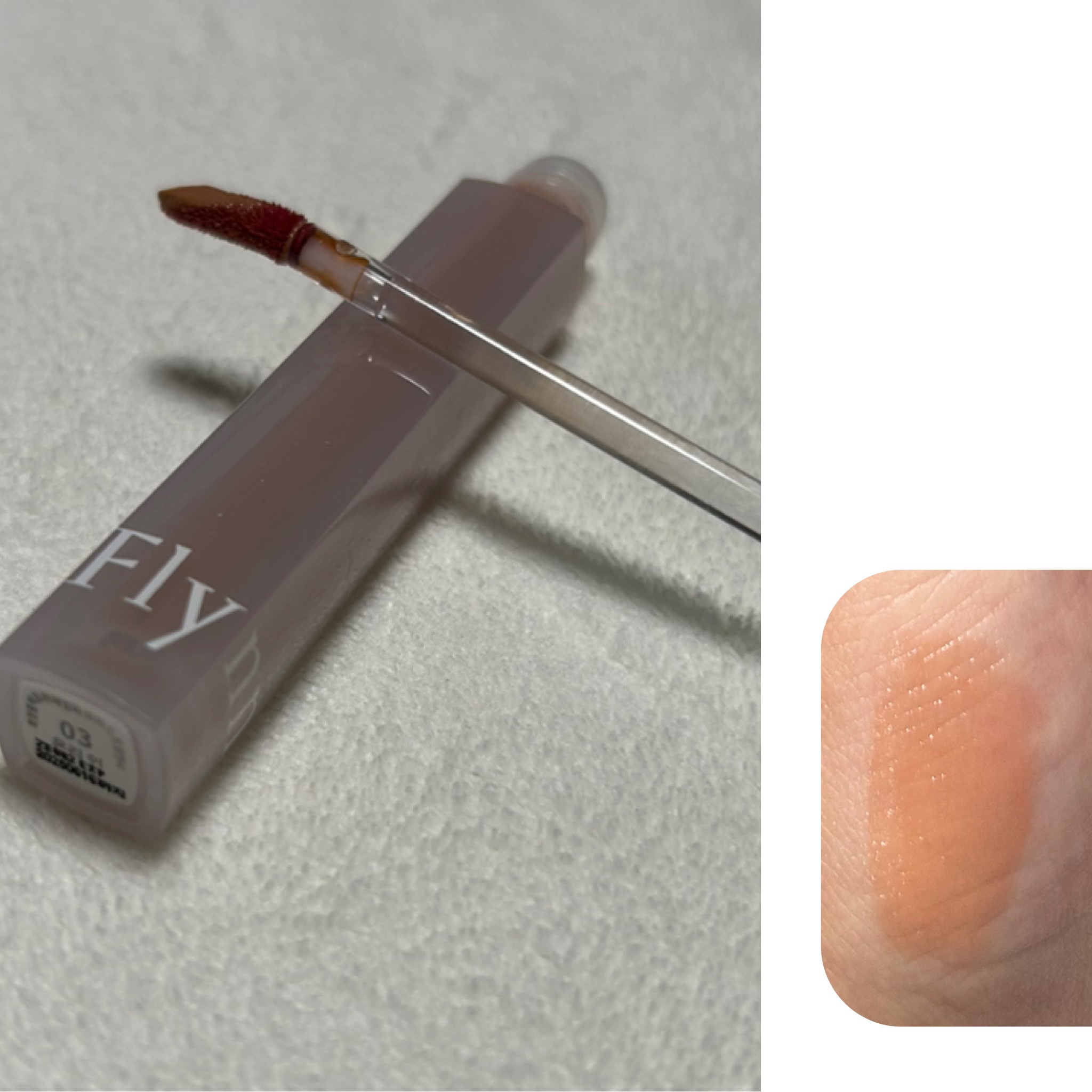 Dive Water Tint 03 オンリーイン/Flynn/口紅を使ったクチコミ（2枚目）