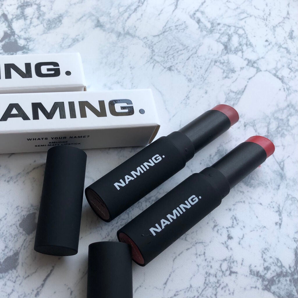 スマッジセミマットリップスティック/NAMING./口紅を使ったクチコミ(1枚目)
