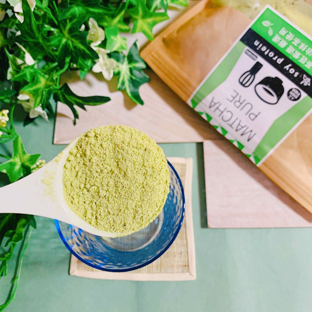 MATCHA PURE（プロテインパウダー）/ピュアパートナー/ソイプロテインを使ったクチコミ（2枚目）