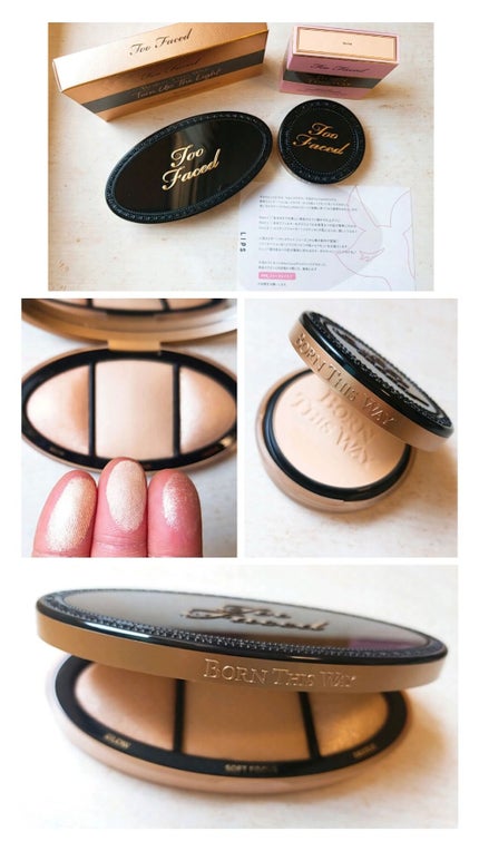 ボーン ディス ウェイ ターン アップ ザ ライト ハイライティング パレット/Too Faced/プレストパウダーを使ったクチコミ(1枚目)