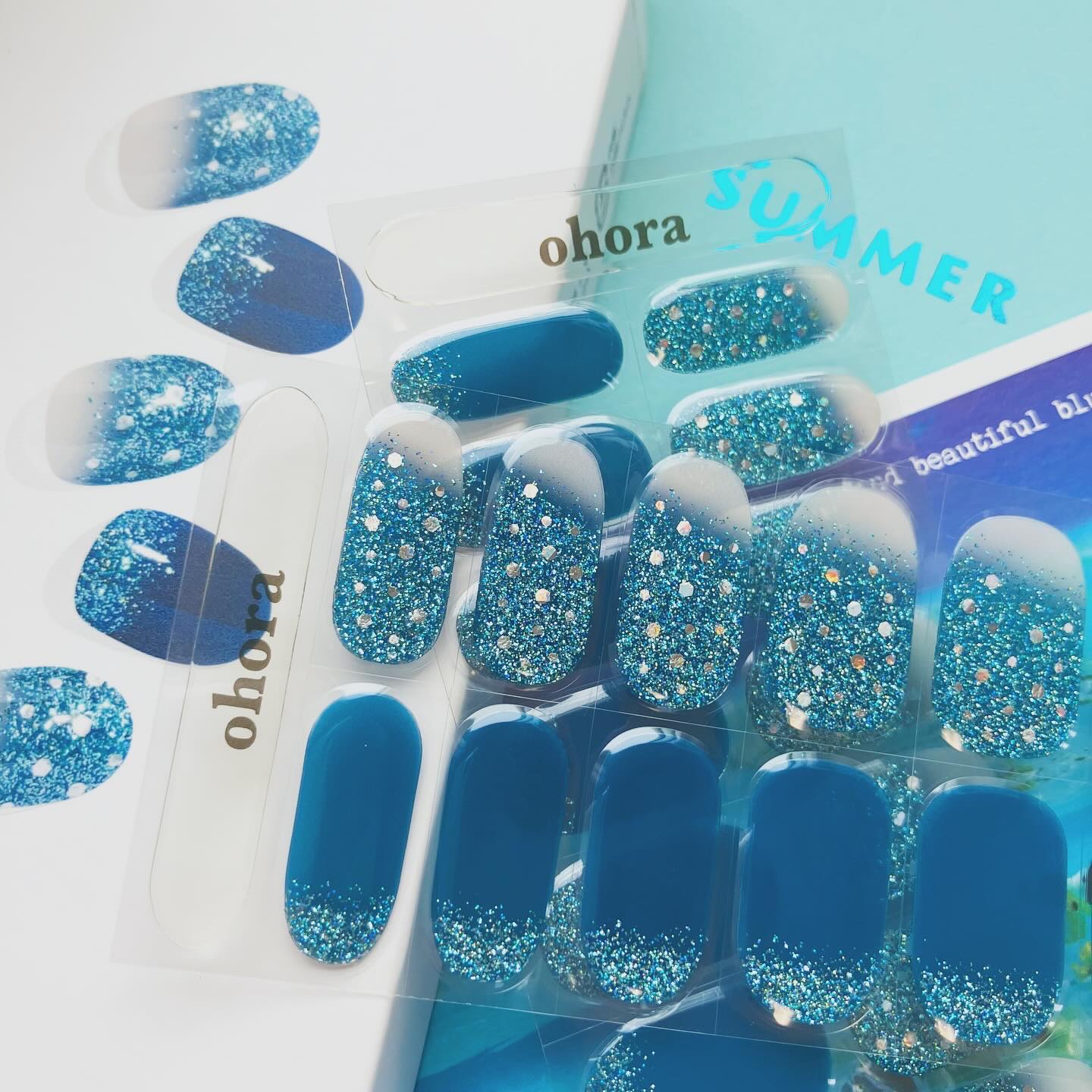 セミキュアジェルネイル（ハンド）/ohora/ネイルシールを使ったクチコミ（1枚目）