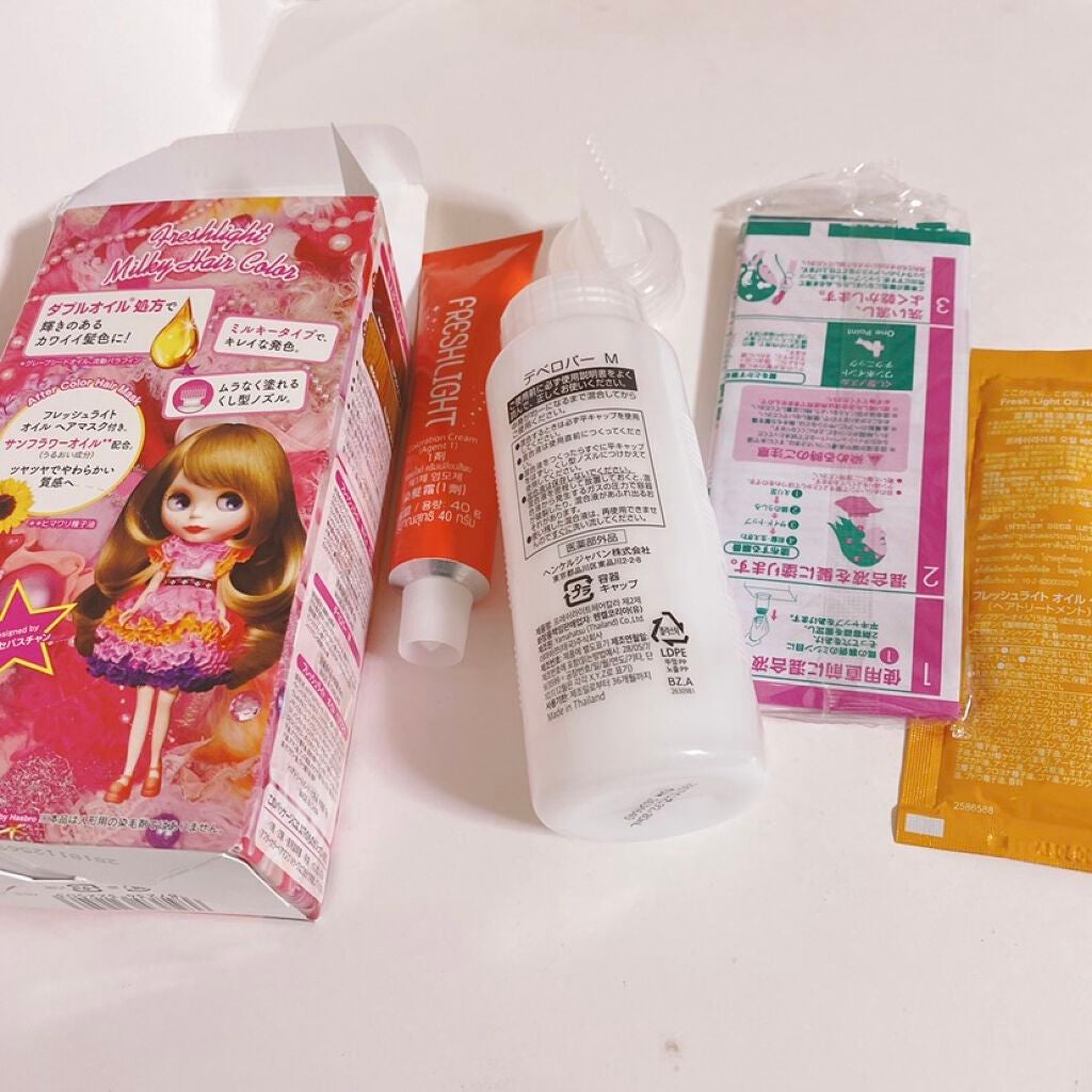 ミルキーヘアカラー/フレッシュライト/ヘアカラーを使ったクチコミ(2枚目)