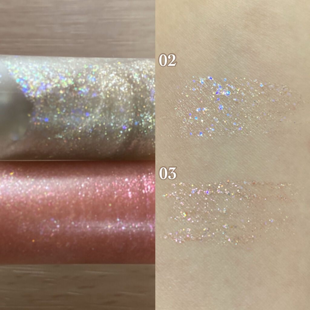 オーロラカクテルグリッター/キャンメイク/アイシャドウを使ったクチコミ（2枚目）