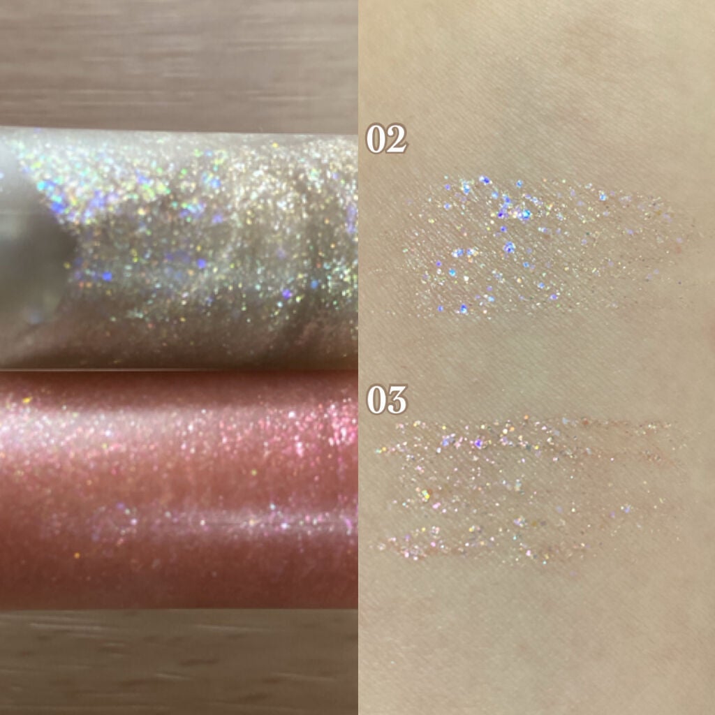 オーロラカクテルグリッター/キャンメイク/アイシャドウを使ったクチコミ(2枚目)