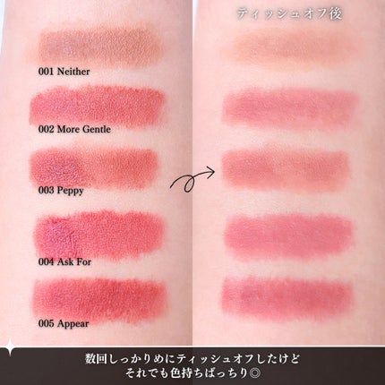 シルキーブラーティント/ArteSinsa/口紅を使ったクチコミ(5枚目)