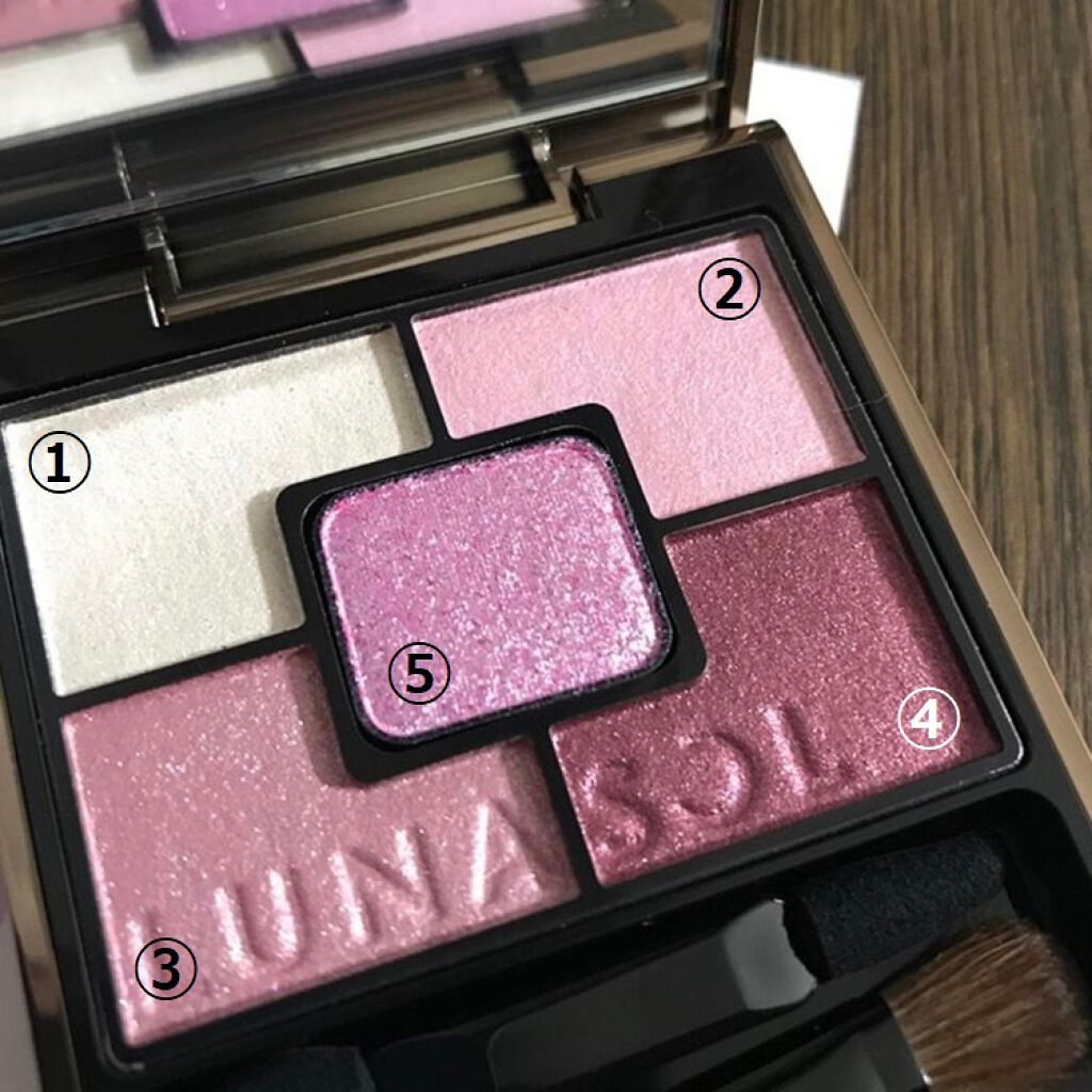 ジェミネイトアイズ N/LUNASOL/アイシャドウパレットを使ったクチコミ(1枚目)