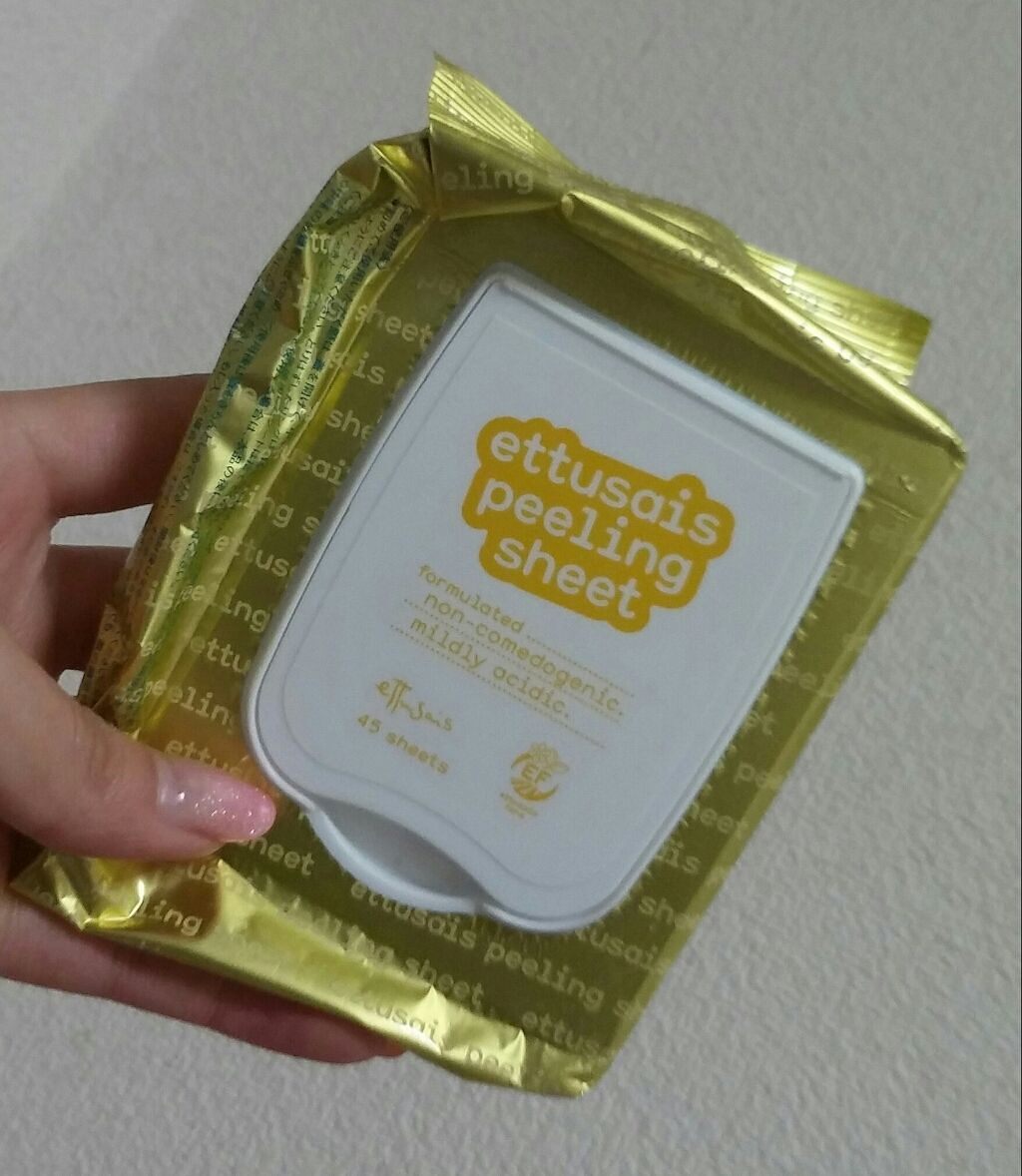 ふきとりピーリングシートN/ettusais/ピーリングを使ったクチコミ（1枚目）