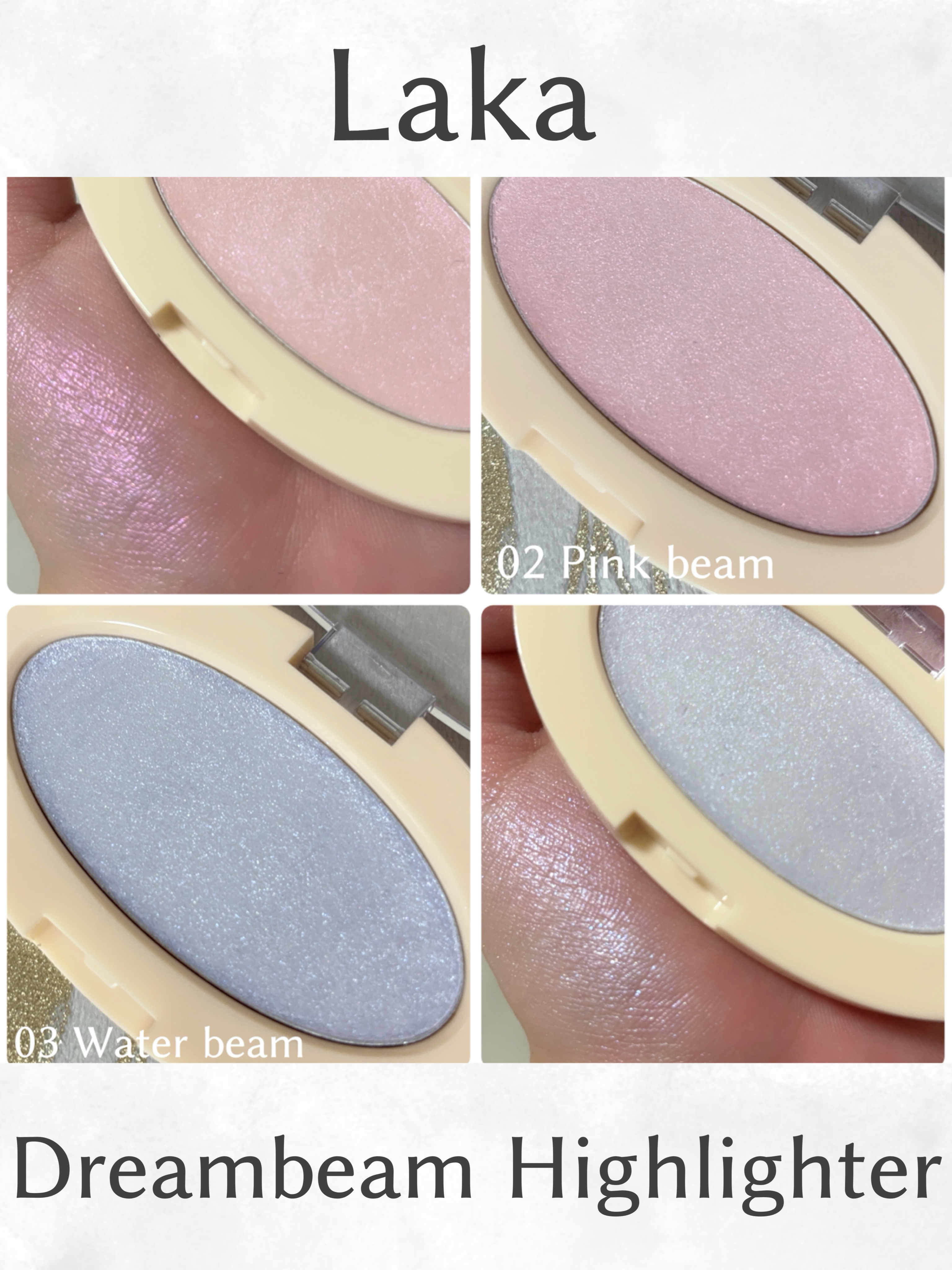 ドリームビームハイライター/Laka/パウダーハイライトを使ったクチコミ（3枚目）