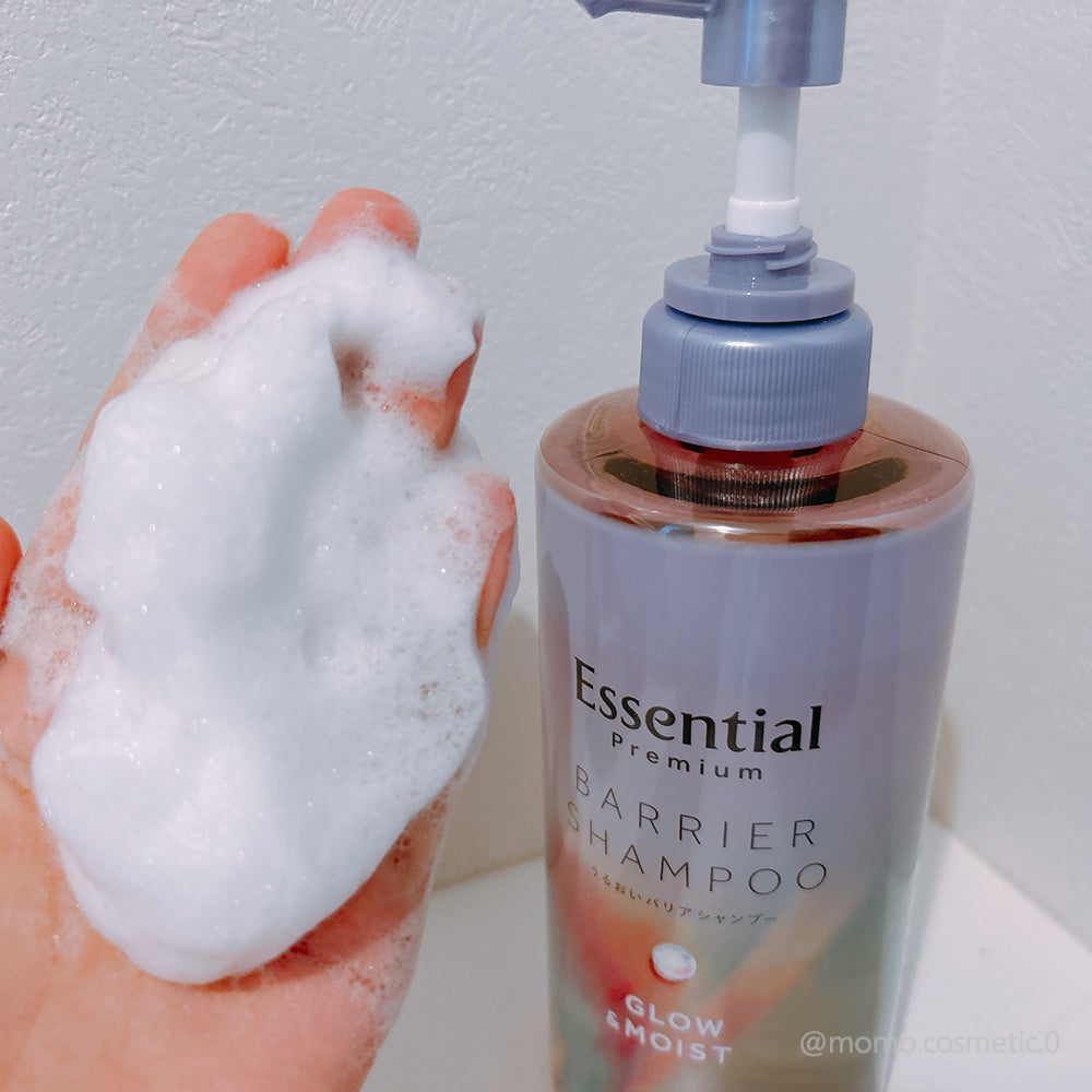 エッセンシャル プレミアム うるおいバリアシャンプー/コンディショナー グロウ&モイスト/エッセンシャル/市販シャンプーを使ったクチコミ(3枚目)