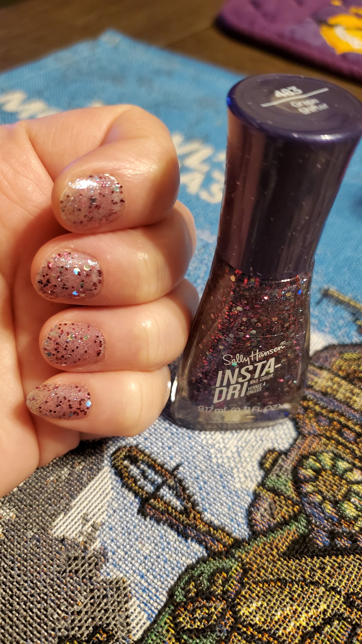 インスタドライ ネイルカラー 483/サリーハンセン/オールインワンネイルを使ったクチコミ（3枚目）