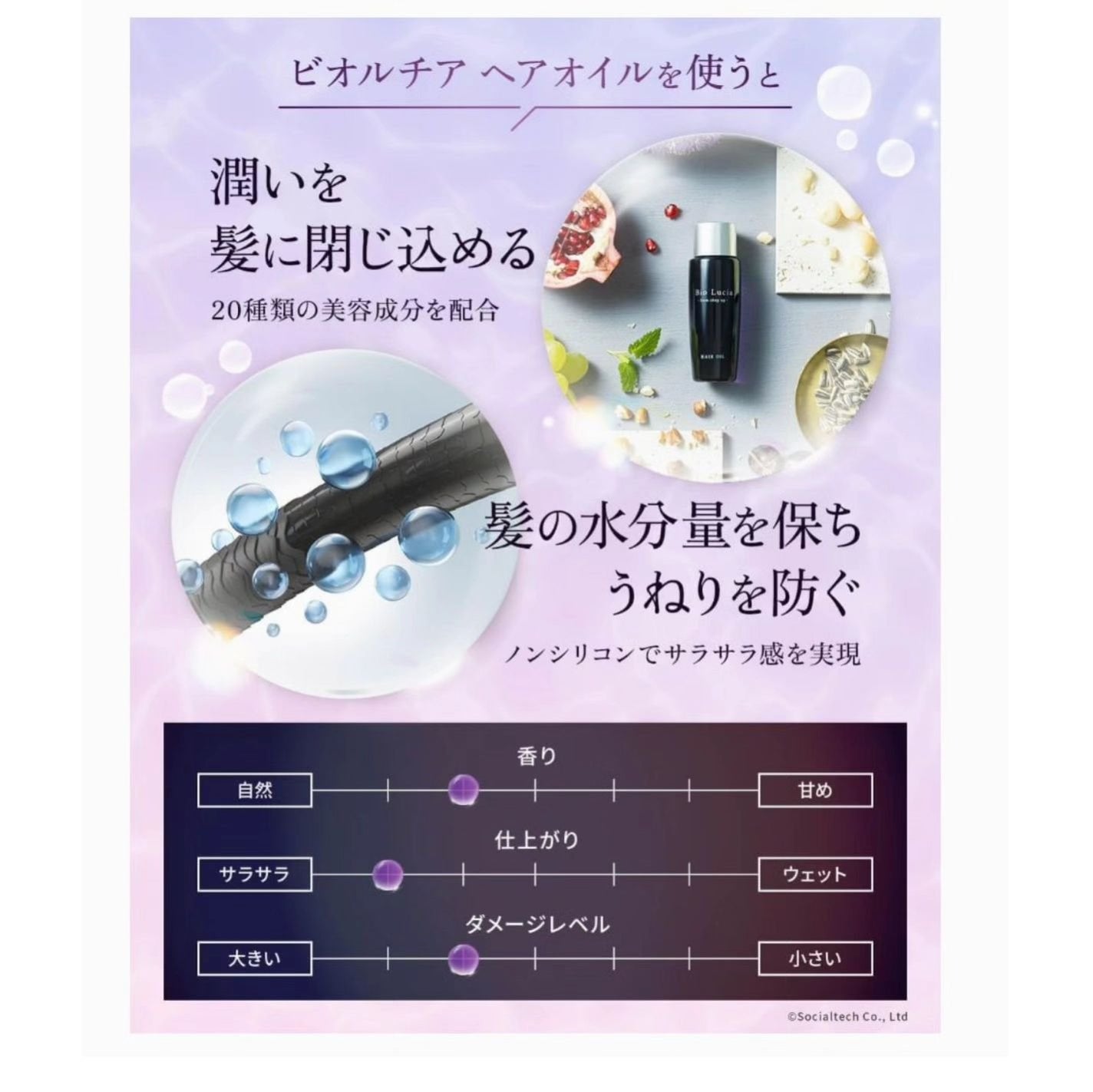 ビオルチアヘアオイル/Bio Lucia(ビオルチア)/ヘアオイルを使ったクチコミ(4枚目)