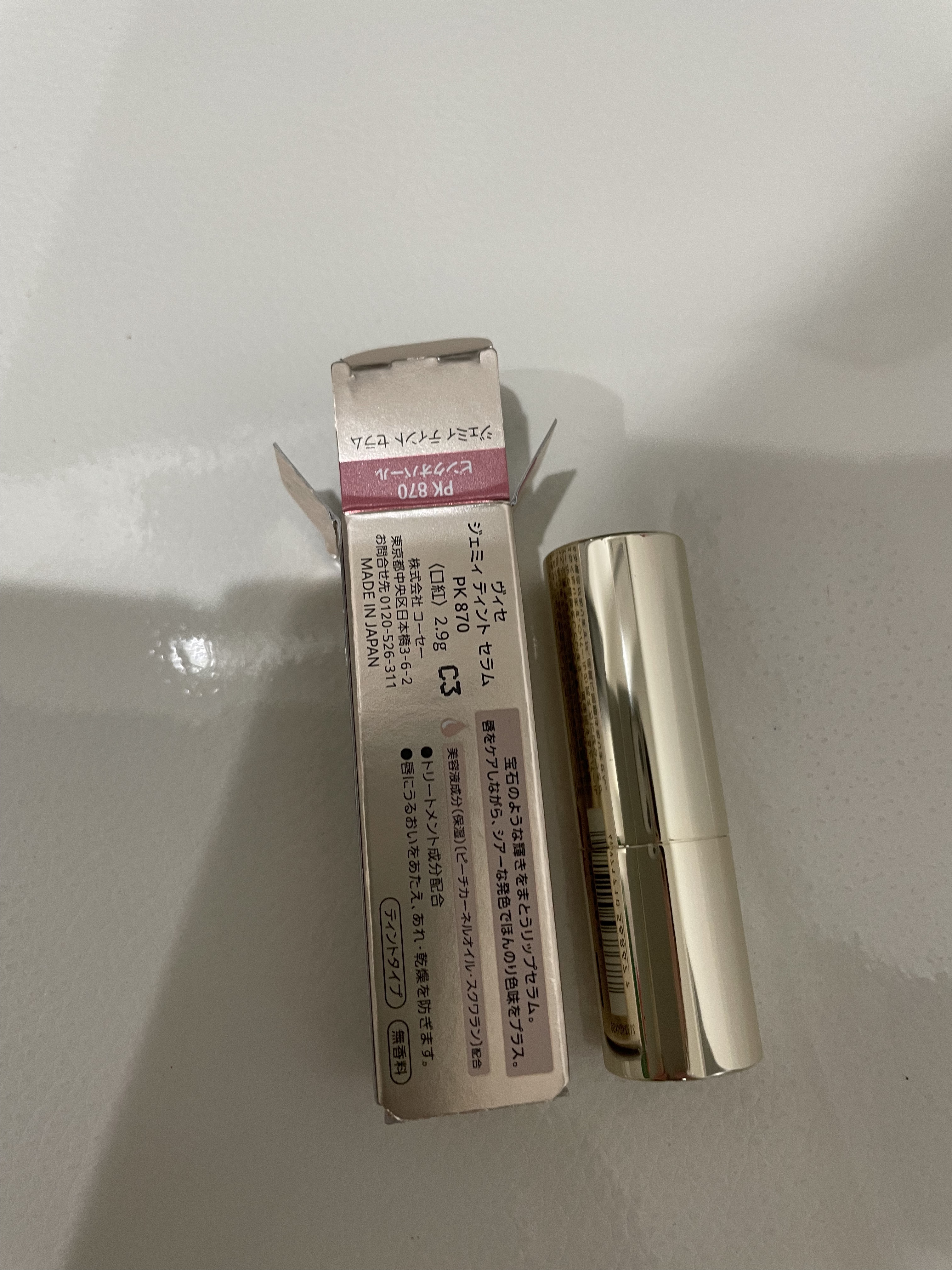 ジェミィ ティント セラム PK870 ピンクオパール/Visée/リップティントを使ったクチコミ（1枚目）